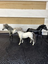 Lot Of 3 Marchon Empire Grand Champion Horse Lot Plastic Toy 1988