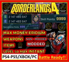 Borderlands 4✨WEAPONS & GEAR, ITEMS MODDED ✴️ GODMODE ✅PC-PS/XBOX✨LEVEL MAX