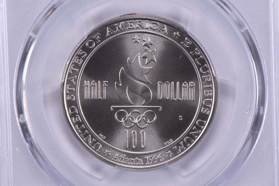 MS70 1996-S Olympic Soccer Commemorative Half Dollar PCGS Blue Label *7223 - Image 4 of 4