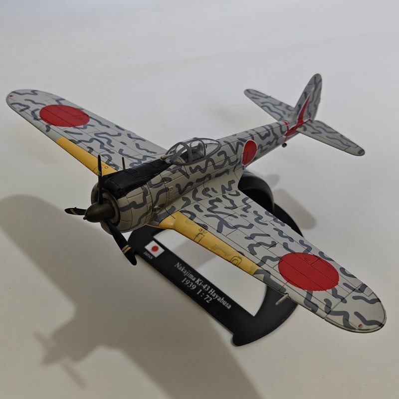 1:72 WWII Japan Nakajima Ki-43 Hayabus Fighter Model Diecast