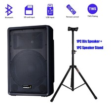 15" Active 3500W Peak Powered Audio DJs Speaker  Universal Stand Mount Holder