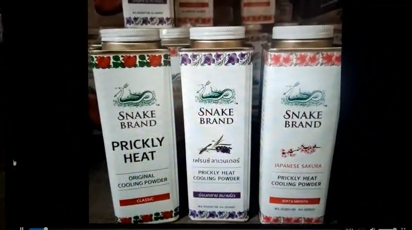 Snake Brand Powder Body Cooling 5 Variants Pack of 2 X 140g FREE