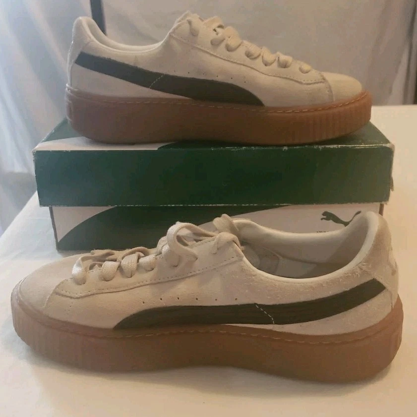 PUMA Women's Suede Core Platform Whisper White Puma Shoes Sneakers US 7 - Image 2 of 4