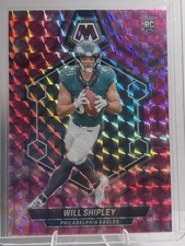 2024 Panini Mosaic - Rookies Will Shipley #386 Camo Pink Mosaic Prizm (RC)