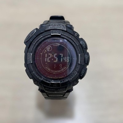 Casio PROTREK Touch Solar Digital Wristwatch Black Altimeter Barometer