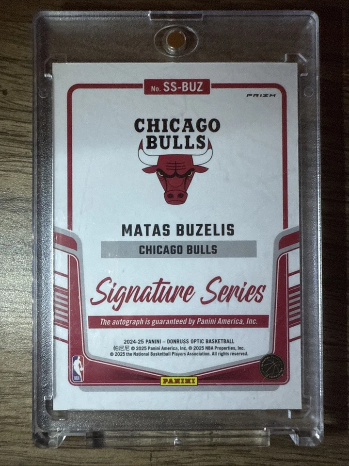 Donruss Optic 2024-25 - Signature Series Matas Buzelis #SS-BUZ (AU, RC) Foto 2 de 2