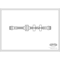 Corteco 19031575 Bremsschlauch FüR Alfa Romeo GT 147 156 932 937