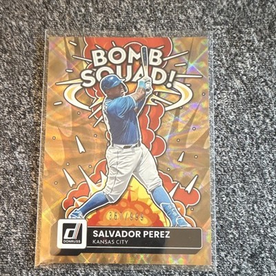 Panini 2022 Donruss Bomb Squad Salvador Perez #BS-1 Royals Insert /999