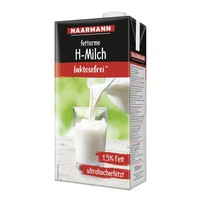 Naarmann Laktosefreie Haltbare Milch 1.5 Prozent Fett 1000Ml