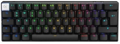 LOGITECH PRO X 60 LIGHTSPEED Wireless Gaming Keyboard (Tactile) - BLACK - DEU