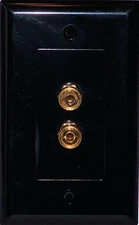 Black 1 Speaker Wall Plate 2 post Media Room Series