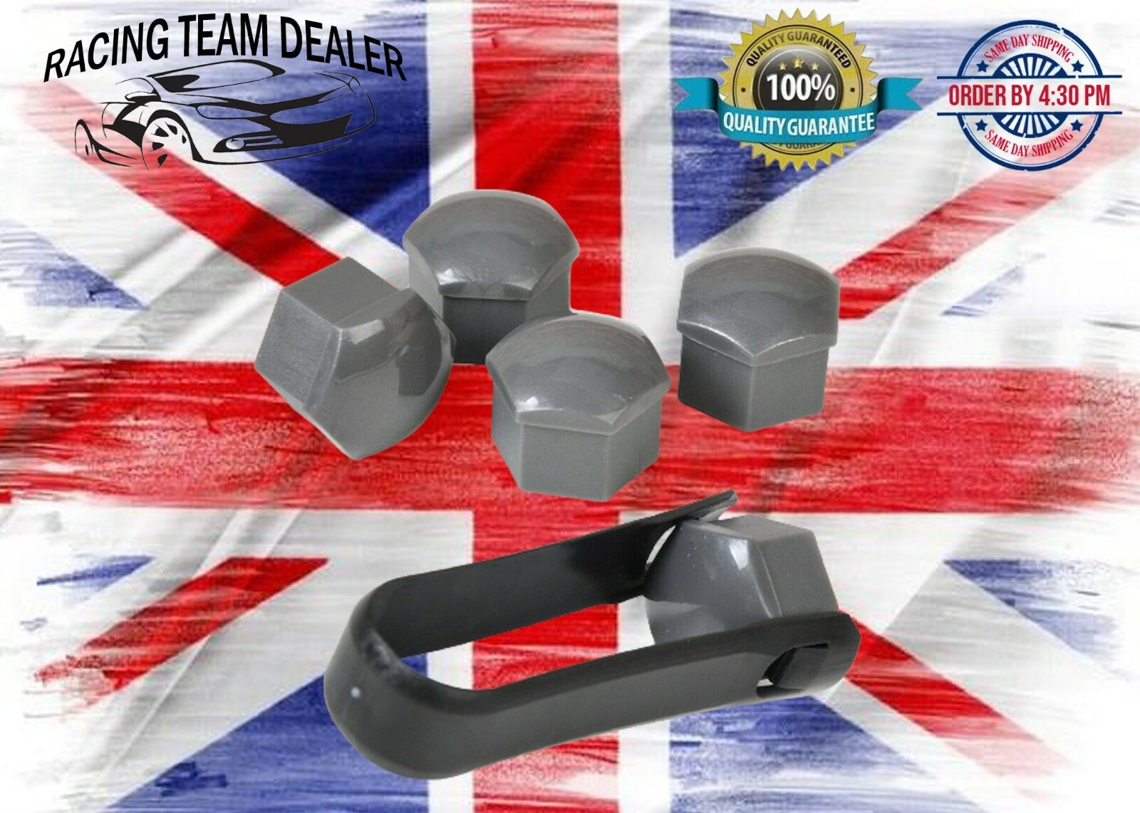 20x17mm HALFORD Wheel Lug Nut Bolt Cover s, Wheel Nut Cover with Clips