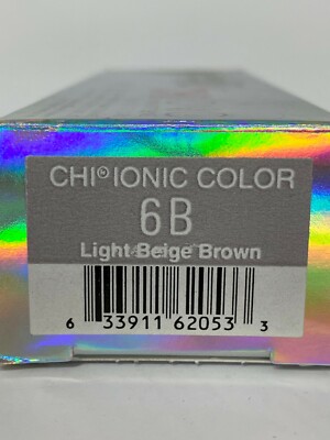 Farouk CHI Ionic Permanent Shine Crème Hair Color 3 oz 6B light beige blonde