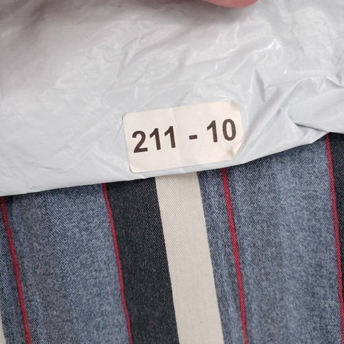 VINTAGE Faded Glory Button Up Shirt L Large Blue Long Sleeve Striped Cotton Y2K - Picture 12 of 12