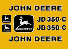 DECAL KIT JOHN DEERE JD 350-C CRAWLER DOZER JD-C STICKER SET 