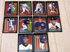 1997 Bowman MLB Baseball International Flag cards (Pick your Players)