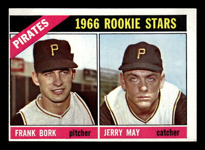 Pirates Rookie Stars (Frank Bork / Jerry May) 1966 Topps #123 VG (ST)