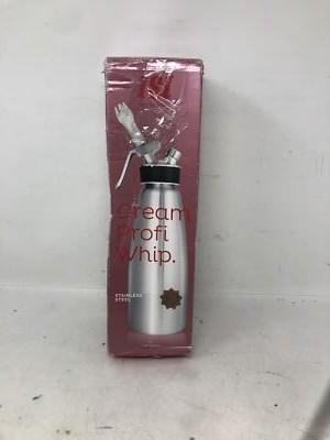 iSi,Cream Profi Whip Stainless Steel 1L-3 decorator tips included