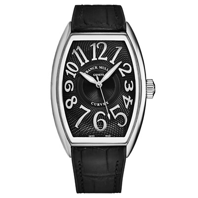 Franck Muller Men's 'Curvex CX' Black Dial Black Strap Automatic 36SCCXACACBLK