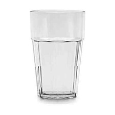 Thunder Group PLPCTB116CL 16 oz. Clear Plastic Diamond Tumbler - Case of 12