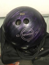 Ebonite Maxim Bowling Ball 15.6 lbs Purple With Bag - Engraved Rob