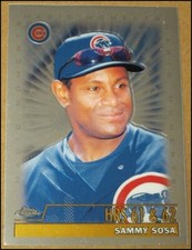 2000 Topps Chrome Sammy Sosa Card #477 Chicago Cubs Magic Moments HRs 61 & 62