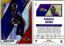 Marquise Brown 2021 Phoenix Fanatics Fire Burst #9 Ravens