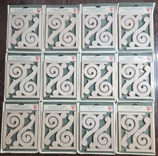 Vtg Phoenix Millwork Wood C15 Decorative Brackets 2 Per Pack 12 Sets New Sealed