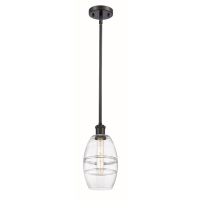 Innovations 516-1S Vaz 1Lt 6'' Stem Mini Pendant, BZ/CL - 516-1S-OB-G557-6CL
