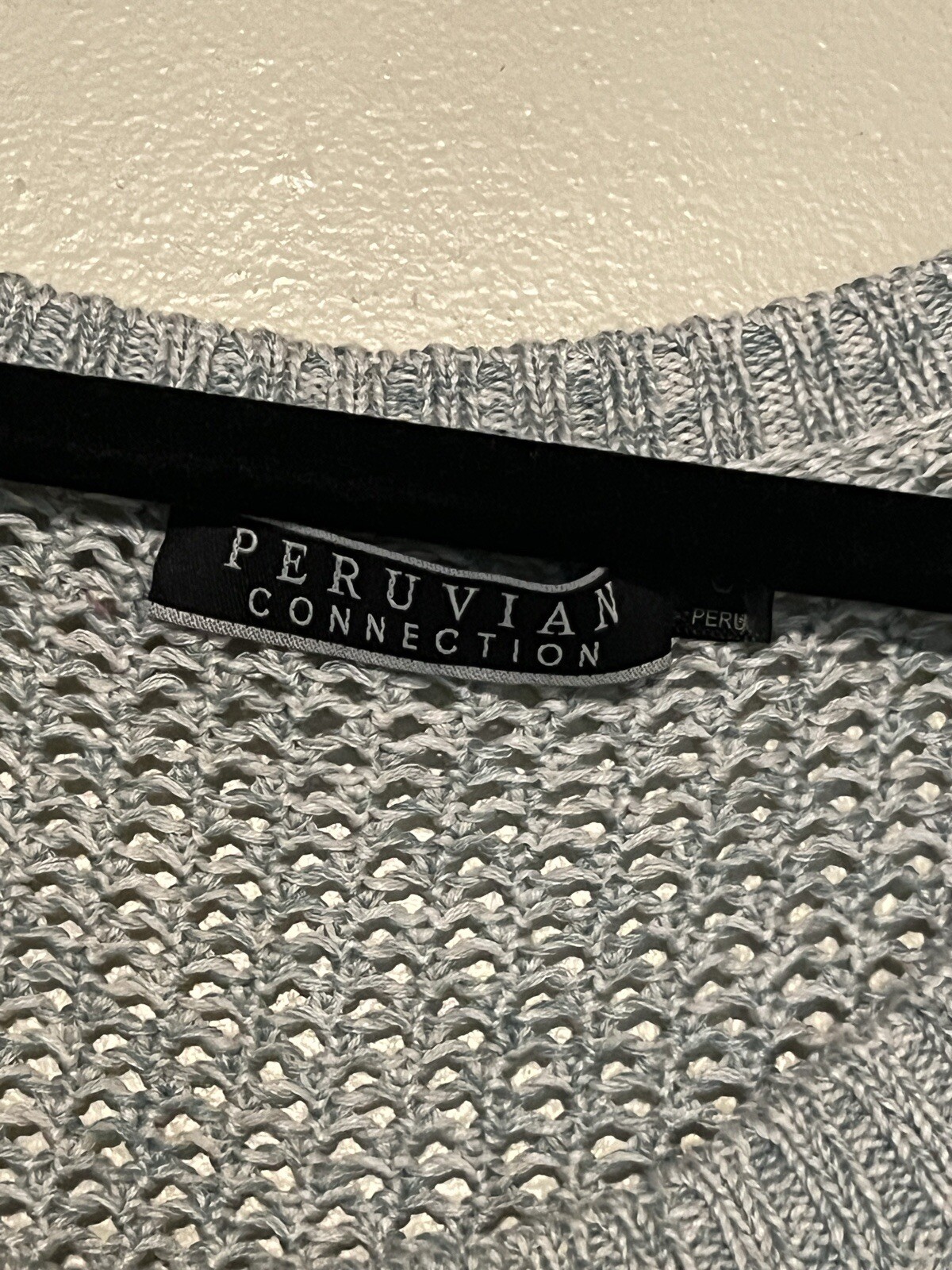 PERUVIAN CONNECTION Size S Sea Green Pima Cotton … - image 3