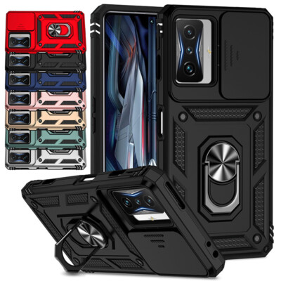 For Xiaomi Poco F4 GT Shockproof Armor Slide Lens Camera Magnetic Case Cover