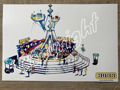 XXL Werbe Foto Entwurf JUMPING / FREEFALL Huss Bremen - Kirmes Modellbau
