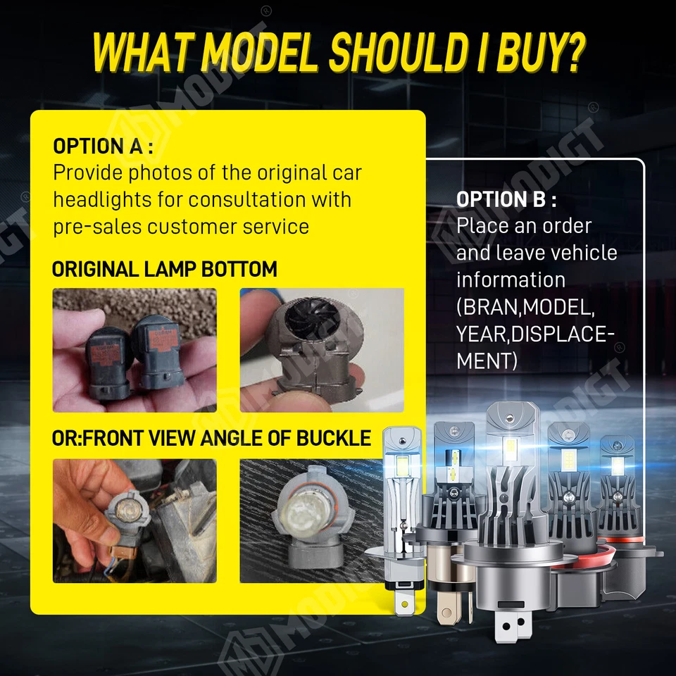 2pcs FOR HONDA ACCORD EURO 2008 - 2010 HB3 9005 LED HEADLIGHT Hi beam 6000k - image 2 of 4