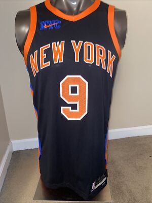 New York Knicks RJ Barrett Nike Authentic City Edition Jersey Size
