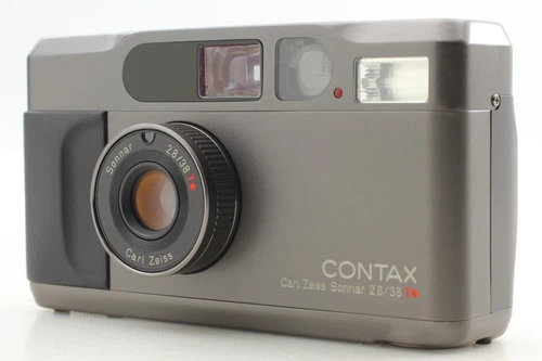【Exc+5】 Contax T2 D Titanium Black Point and Shoot 35mm Film Camera from JAPAN
