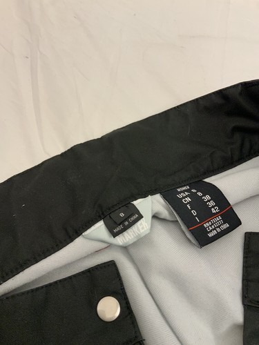 Marker Ski Pants Sz 8 Black Nylon Lined Minor Wear 32” Inseam YGI R1-148 - Picture 9 of 12