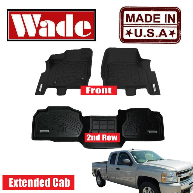 Chevy Silverado Extended Cab Floor Mats Fits 20072013 eBay