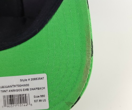 Cappello regolabile snapback Nickelodeon Ninja Turtles ufficiale TMNT Animigos EMB AE - Foto 8 di 12