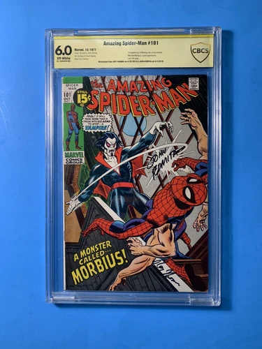 Amazing Spider-Man #101 Not CGC 6.0 1st Appearance of Morbius! 2X signed