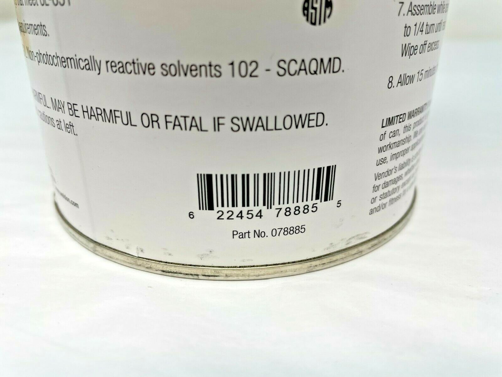 1X Quart New Ipex PVC Cement Medium Bodied Clear Low VOC 078885 eBay