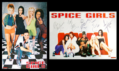Rare SPICE GIRLS 1997 Original Classic Pop Music 2-POSTER COMBO