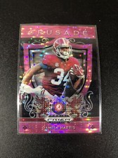 Damien Harris 2019 Prizm Draft Picks Crusade RC PINK PULSAR SP #6 NE Patriots