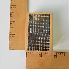 Savvy Rubber Stamp - Gauze Rectangle Background - NEW