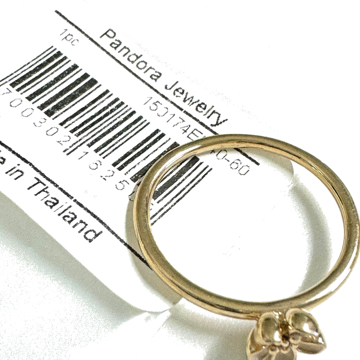 PANDORA 14k Cherry Blossom 14K Gold Pink Enamel Ring