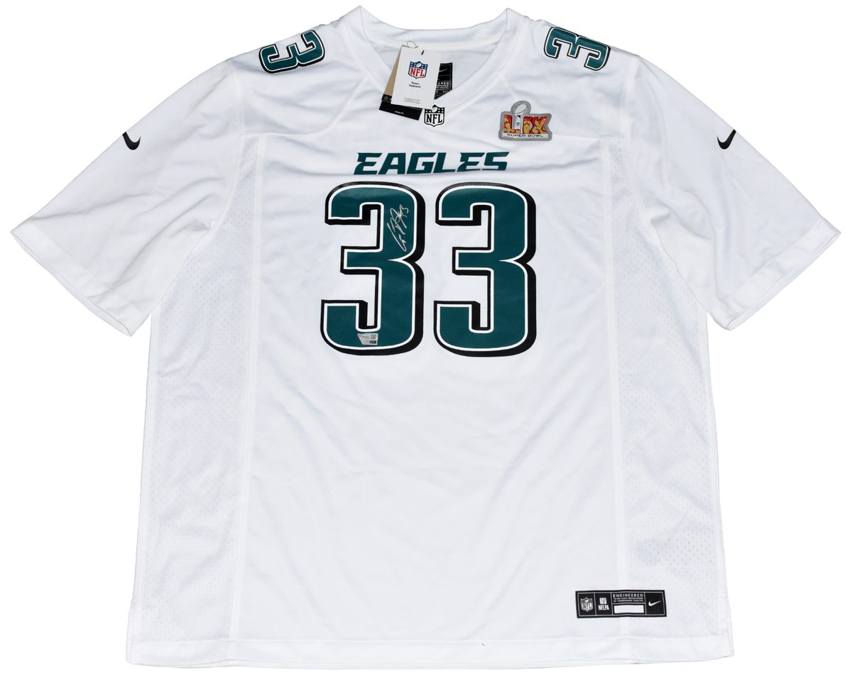 COOPER DEJEAN SIGNED PHILADELPHIA EAGLES #33 SUPER BOWL LIX WHITE