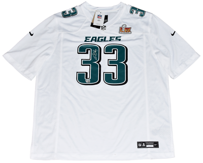 フィラデルフィア・イーグルス DeJEAN ユニフォーム 33 COOPER DEJEAN SIGNED PHILADELPHIA EAGLES #33 SUPER BOWL LIX WHITE