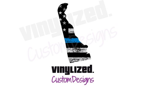 Back Thin Blue Line US Flag State Police LEO Quality Vinyl Sticker Decal TBL - Picture 23 of 78