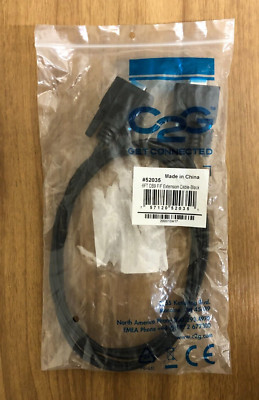 C2G #52035 6ft (1.8m) DB9 F/F Serial RS232 Cable - Black