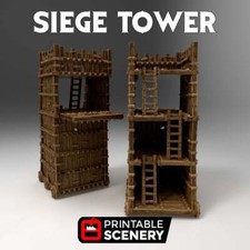 Siege Tower - Time Warp 28mm 32mm Wargaming Terrain D D, DnD