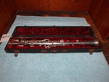 TRIUMPH Antique Silver Metal Clarinet W/ Mouthpiece  Case Made In USA